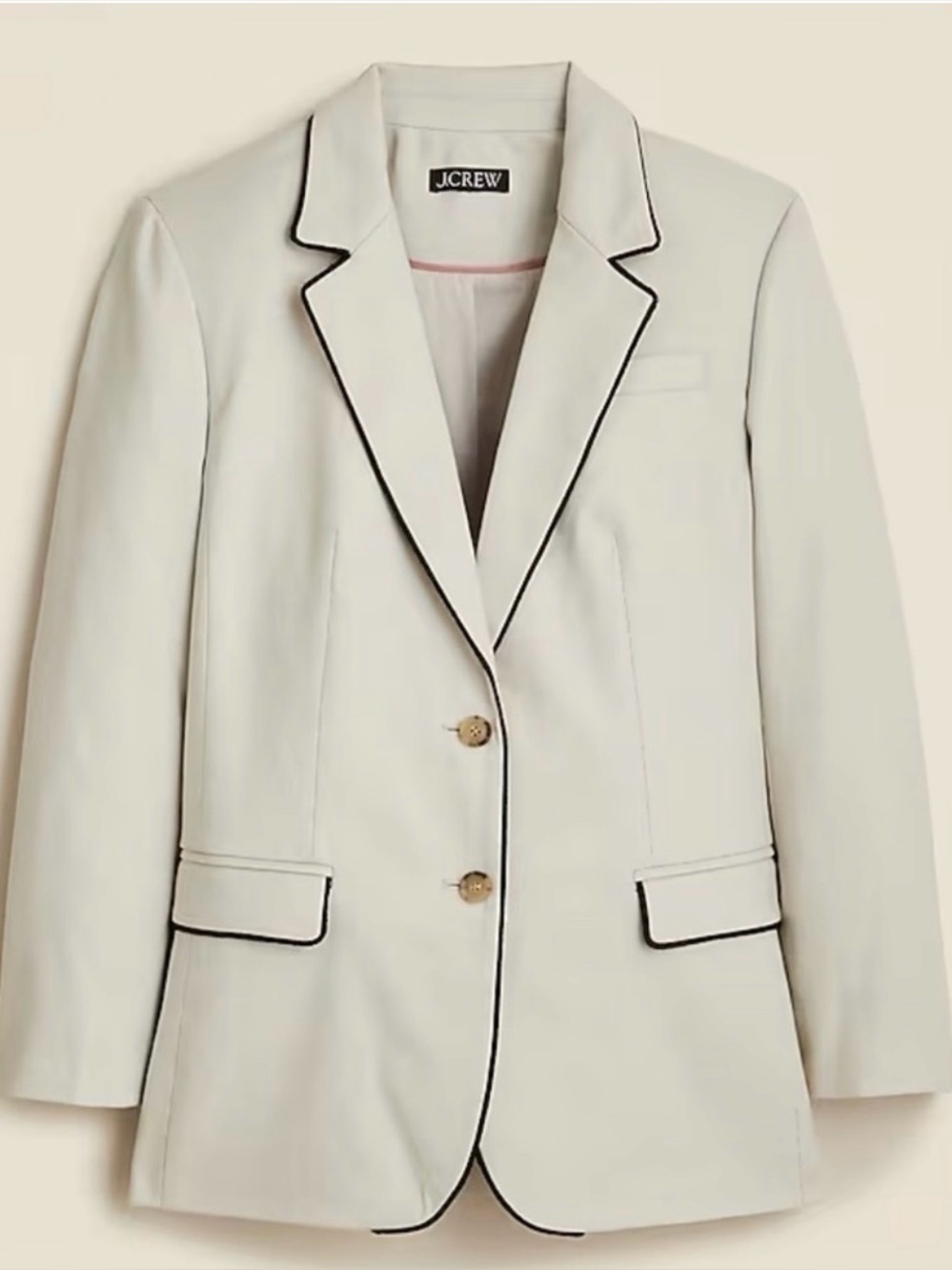 NWT - J. Crew Blazer with Black Piping size 20